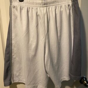 AND1 White and Black Athletic Shorts